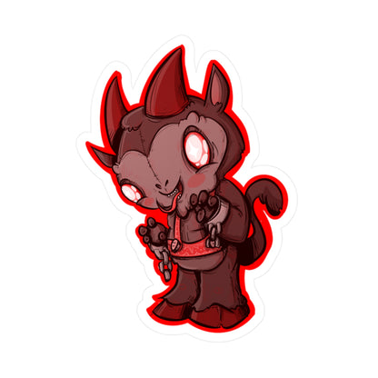 Plushie Krampus Kiss-Cut Vinyl Decal