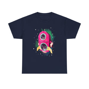 Cats In Space Unisex Heavy Cotton Tee