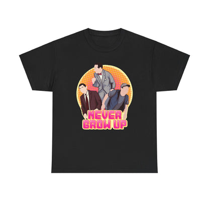Never Grow Up Unisex Heavy Cotton Tee