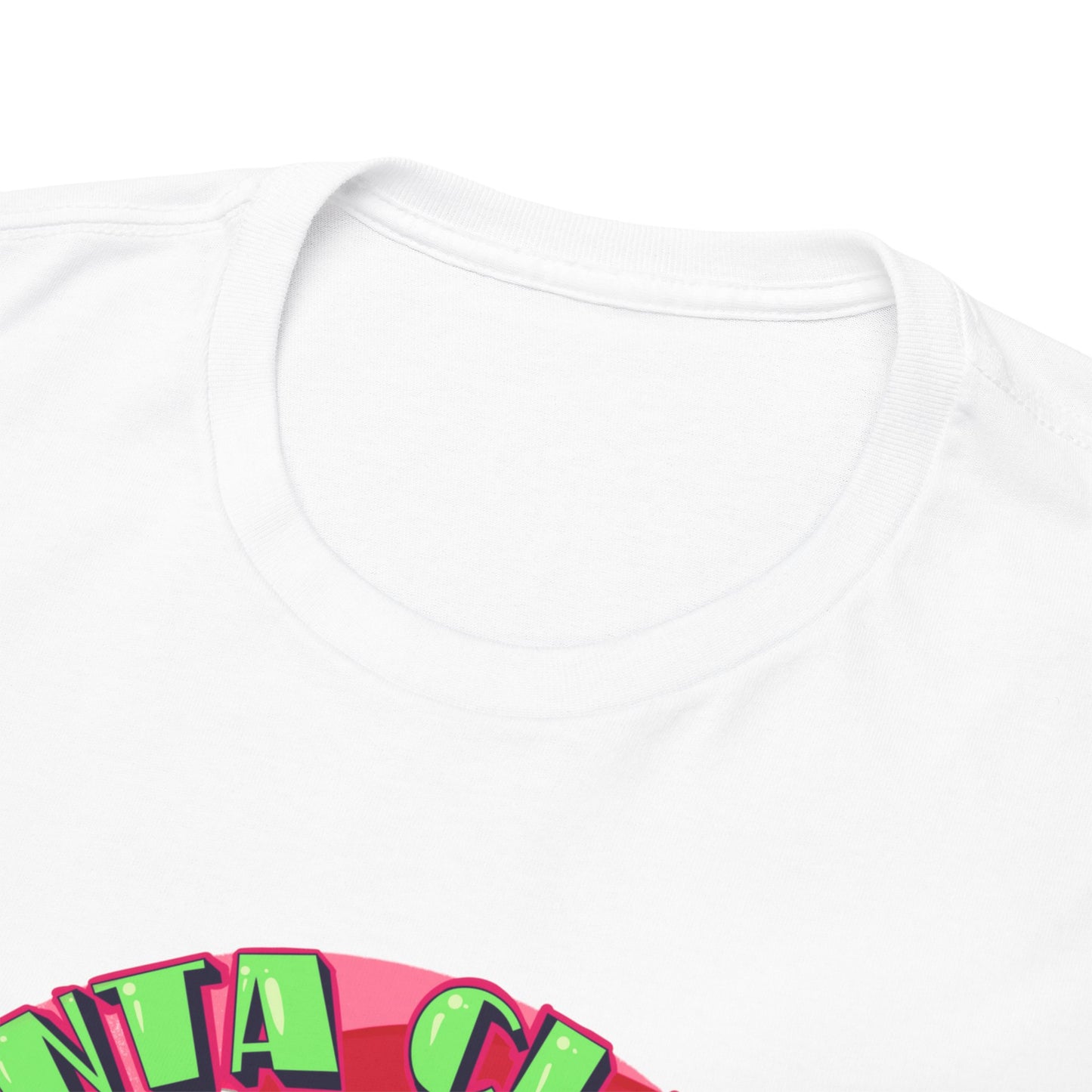 Santa Is Cumming Unisex Heavy Cotton Tee