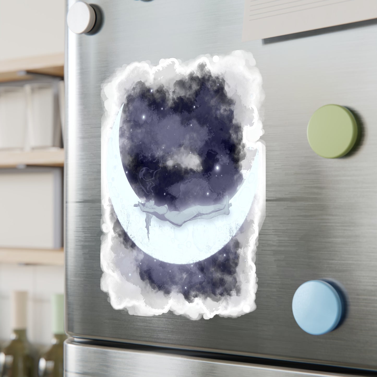 The Girl Who Loved The Moon Kiss-Cut Vinyl Decal