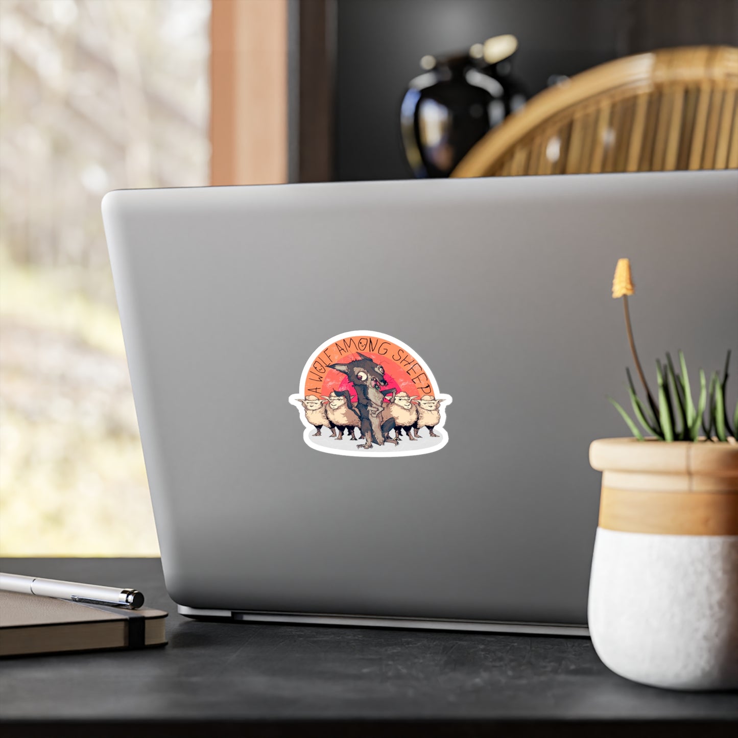 A Wolf Among Sheep Kiss-Cut Vinyl Decal