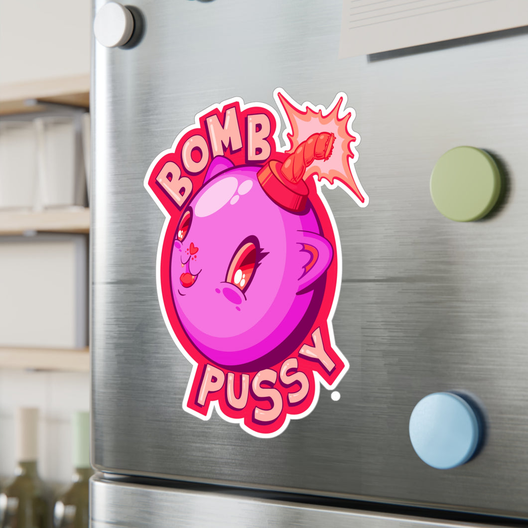 Bomb Pussy Kiss-Cut Vinyl Decal