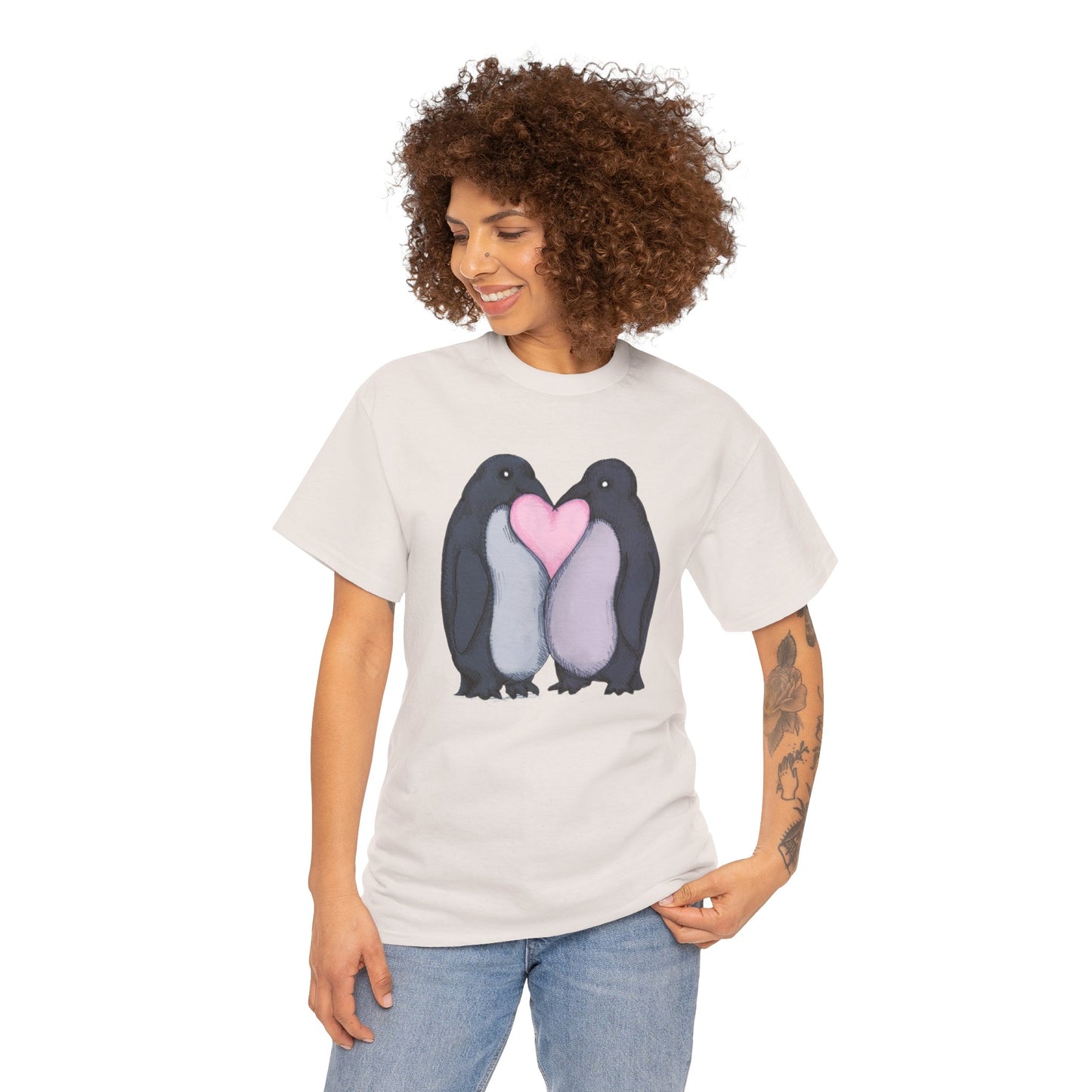 Penguin Kiss Unisex Heavy Cotton Tee