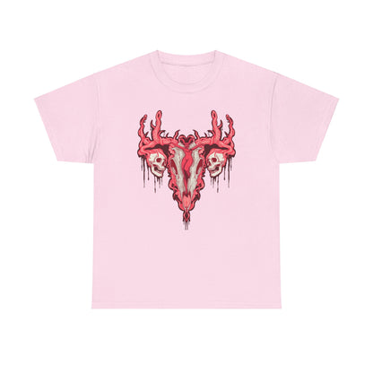 Uterus From Hell Unisex Heavy Cotton Tee