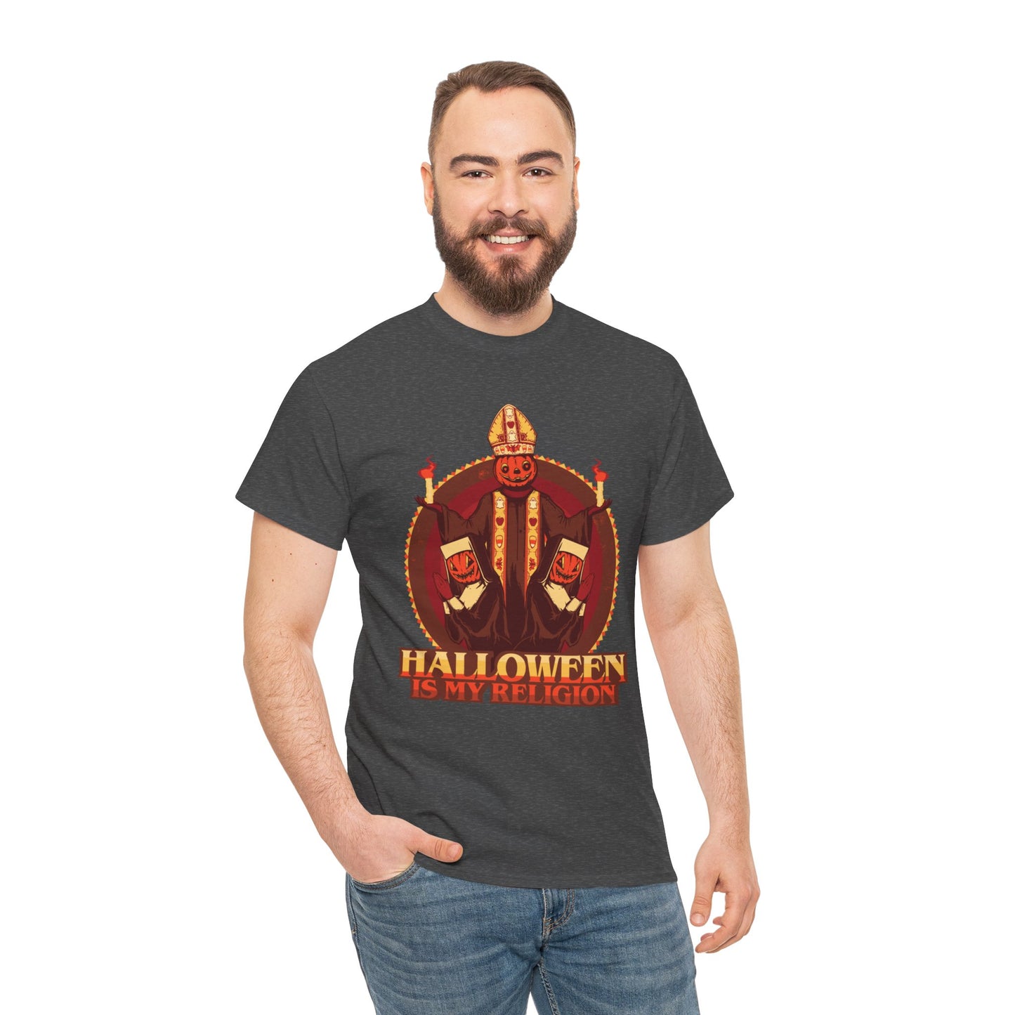 Halloween Is My Religion Unisex Heavy Cotton Tee