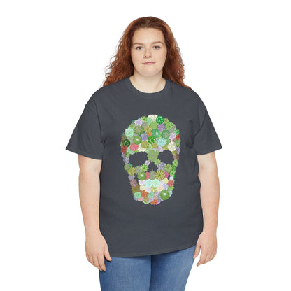 Succulent Skull Unisex Heavy Cotton Tee