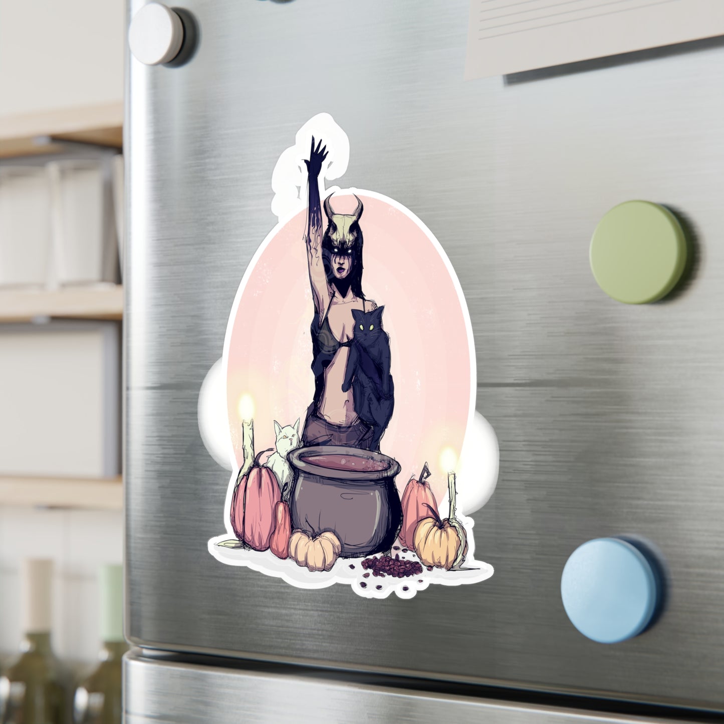 Coffee Witch Kiss-Cut Vinyl Decal