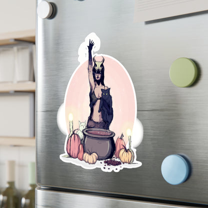 Coffee Witch Kiss-Cut Vinyl Decal