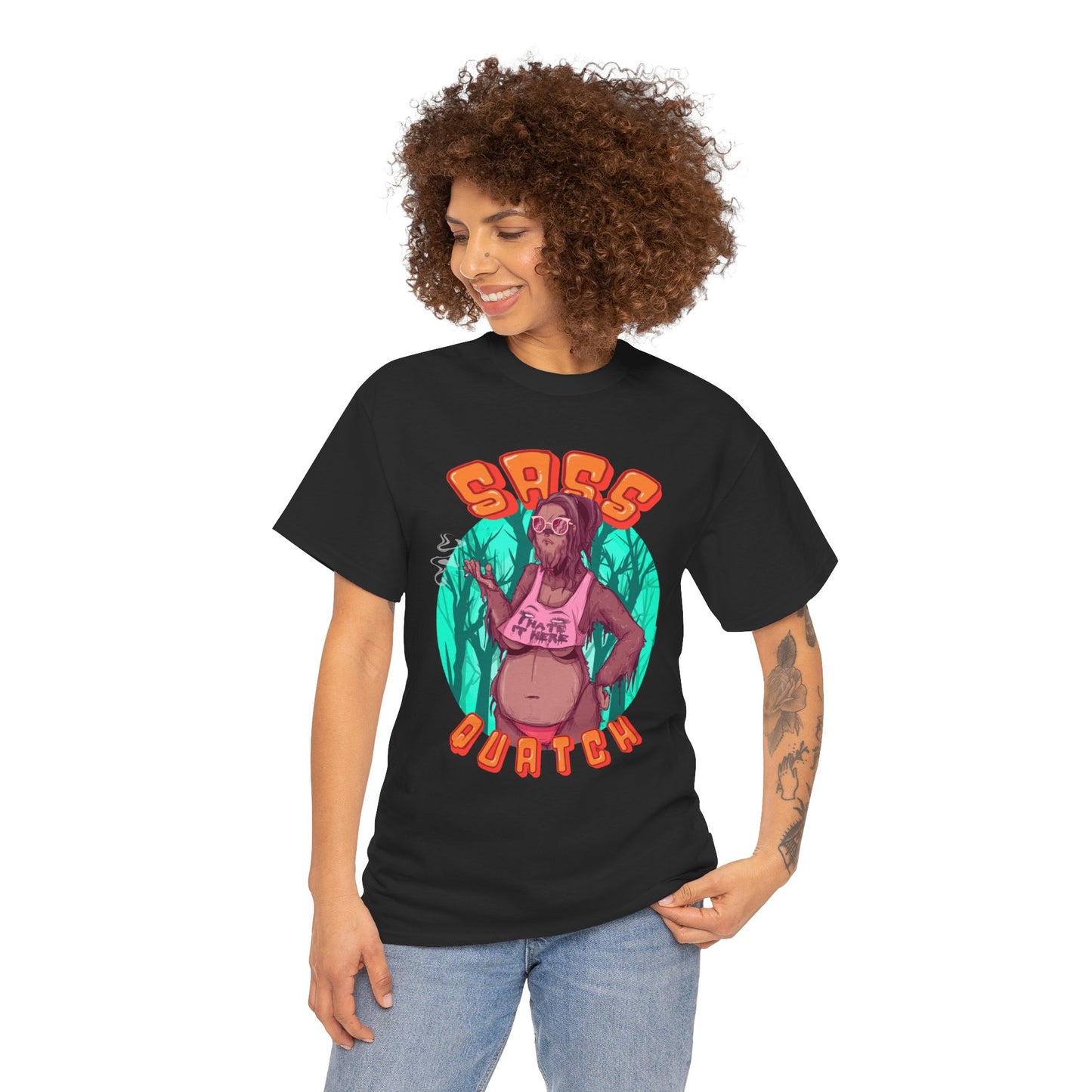 Sass Quatch Unisex Heavy Cotton Tee