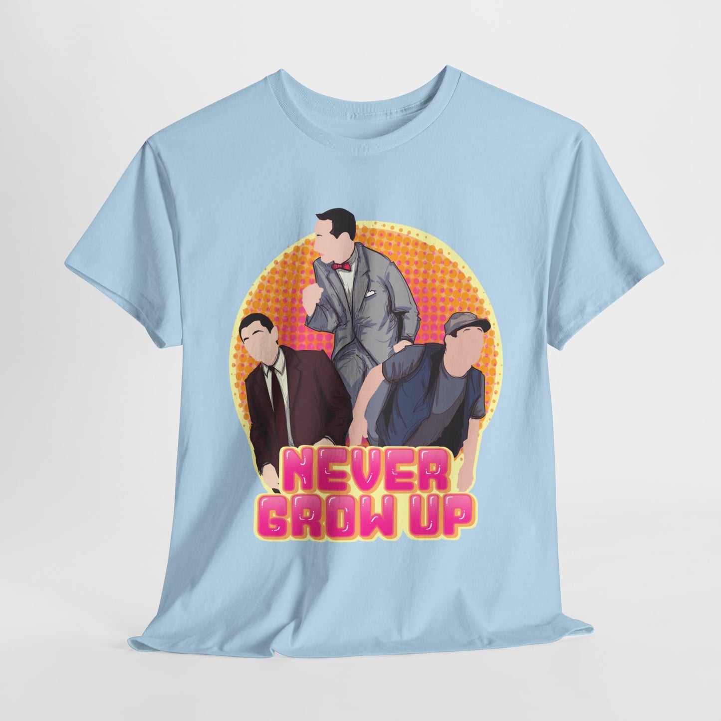 Never Grow Up Unisex Heavy Cotton Tee