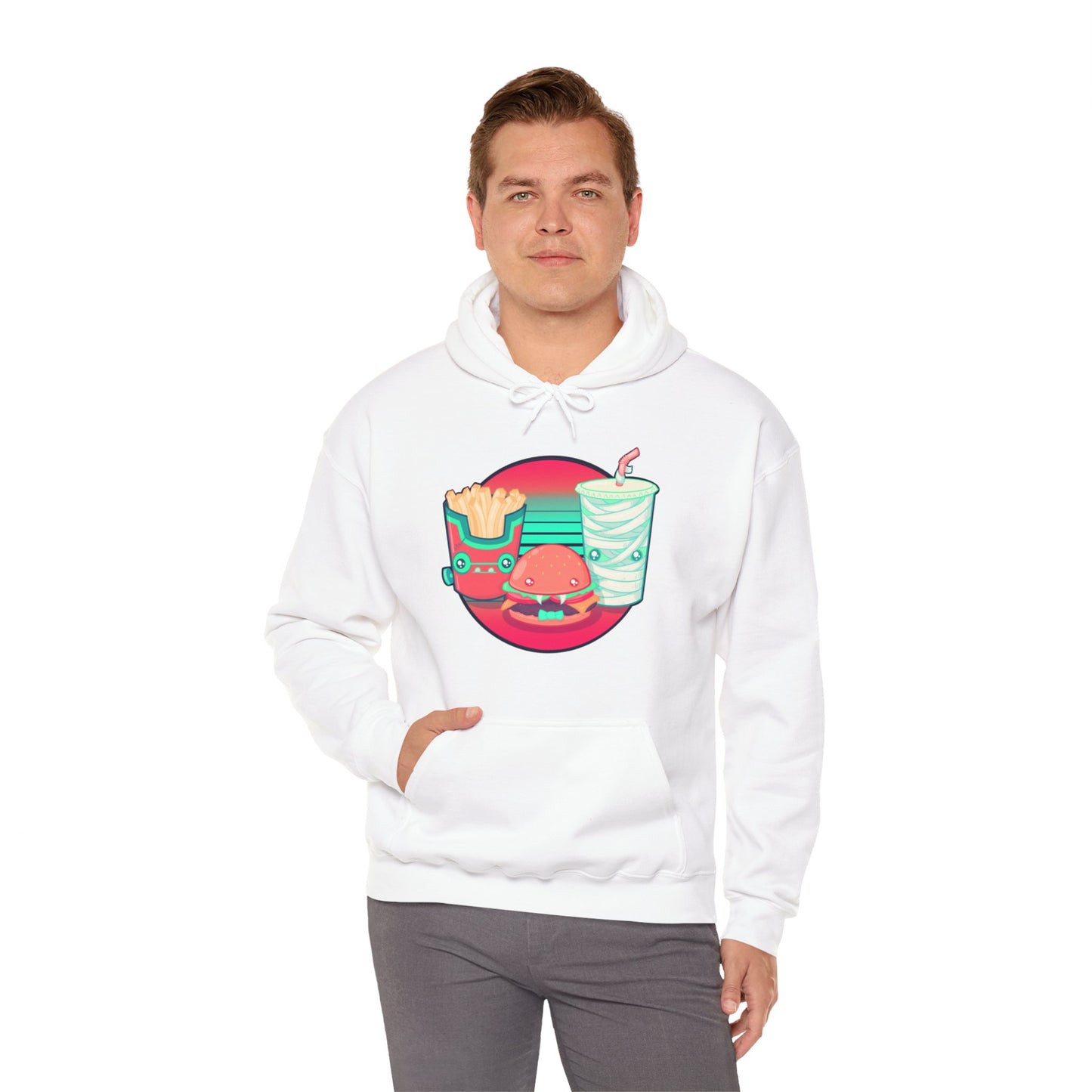 Spooky Fast Food Unisex Heavy Blend Hooded Sweatshirt