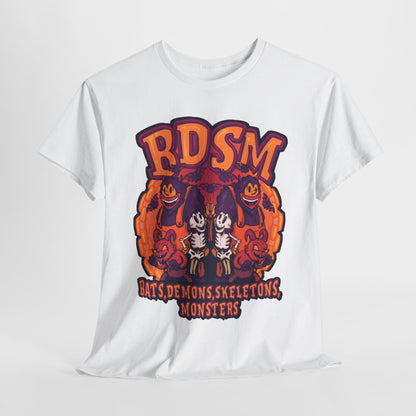 Bats Demons Skeletons Monsters Unisex Heavy Cotton Tee