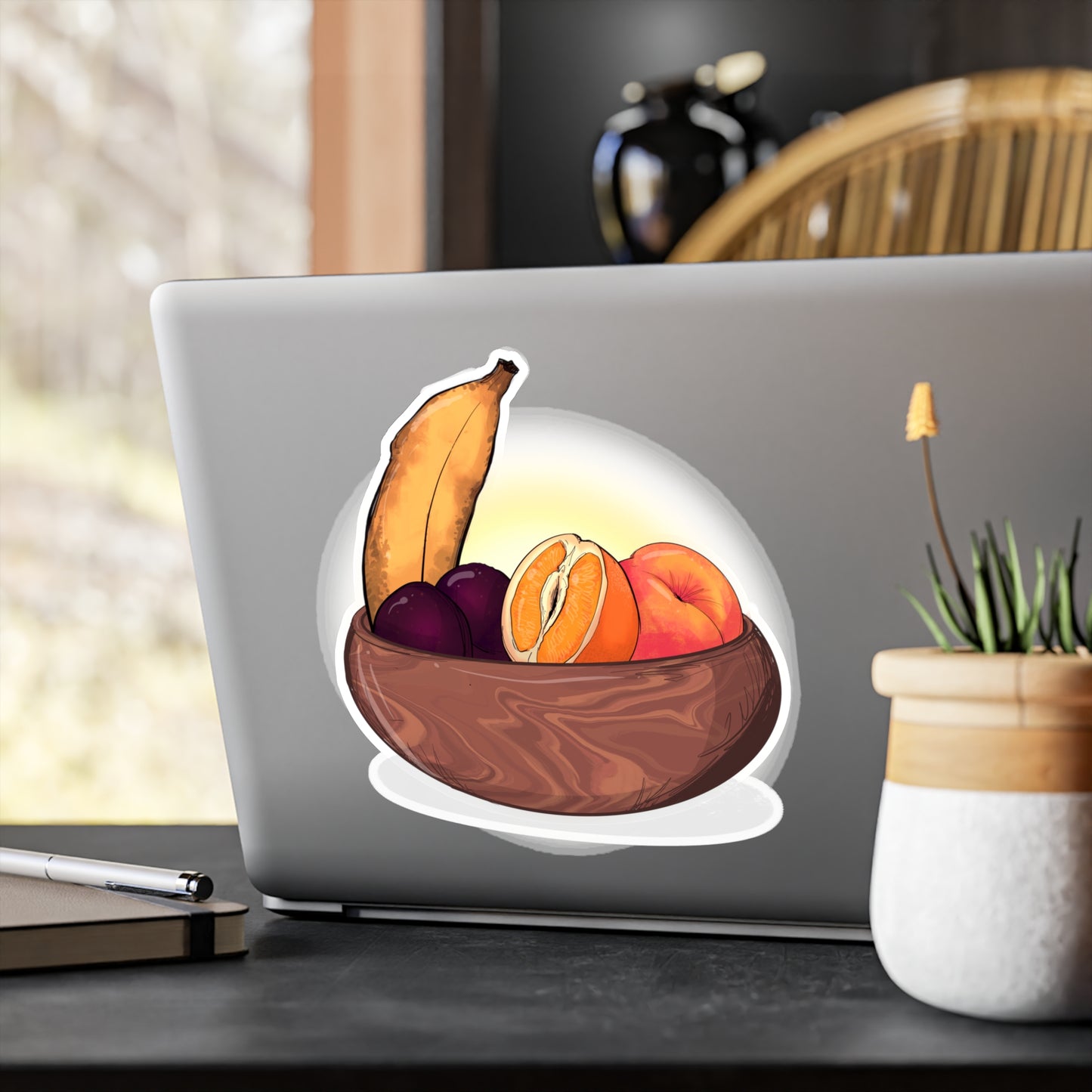 Adult Fruit Basket Kiss-Cut Vinyl Decal
