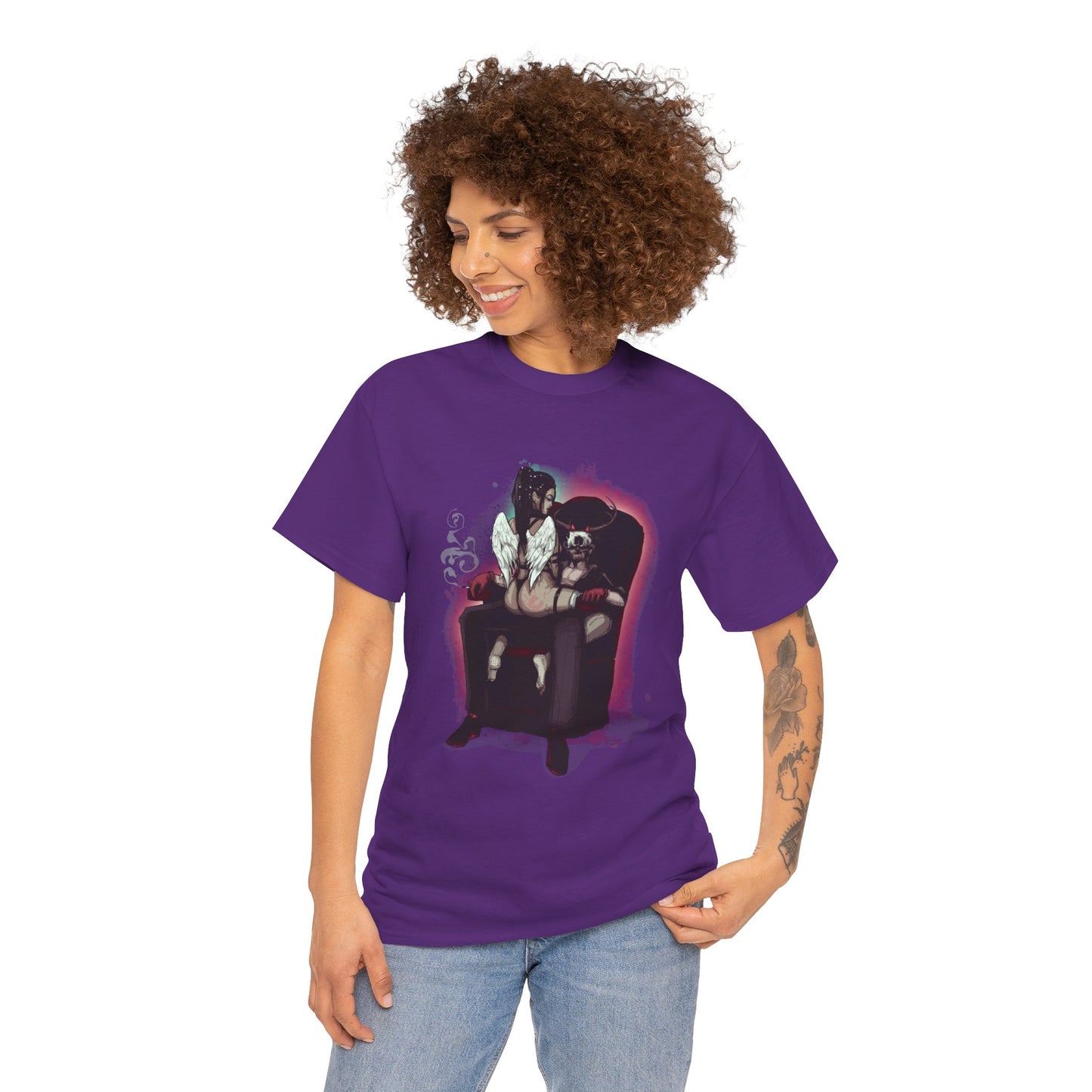 Deer Daddy Series 9: Angels & Demons Unisex Heavy Cotton Tee