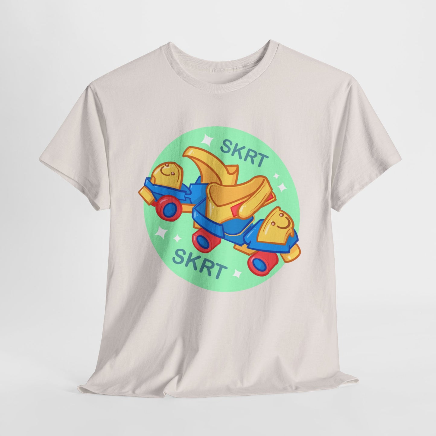 Roller Skates Unisex Heavy Cotton Tee