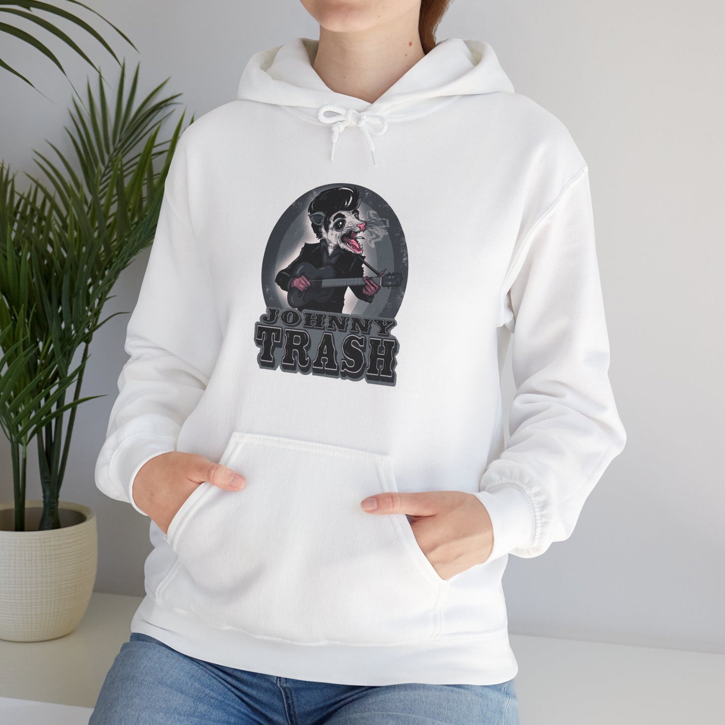 Johnny Trash Unisex Heavy Blend Hooded Sweatshirt
