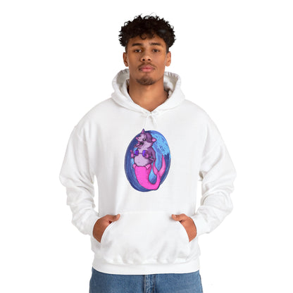 Mermaid Opossum Unisex Heavy Blend Hooded Sweatshirt