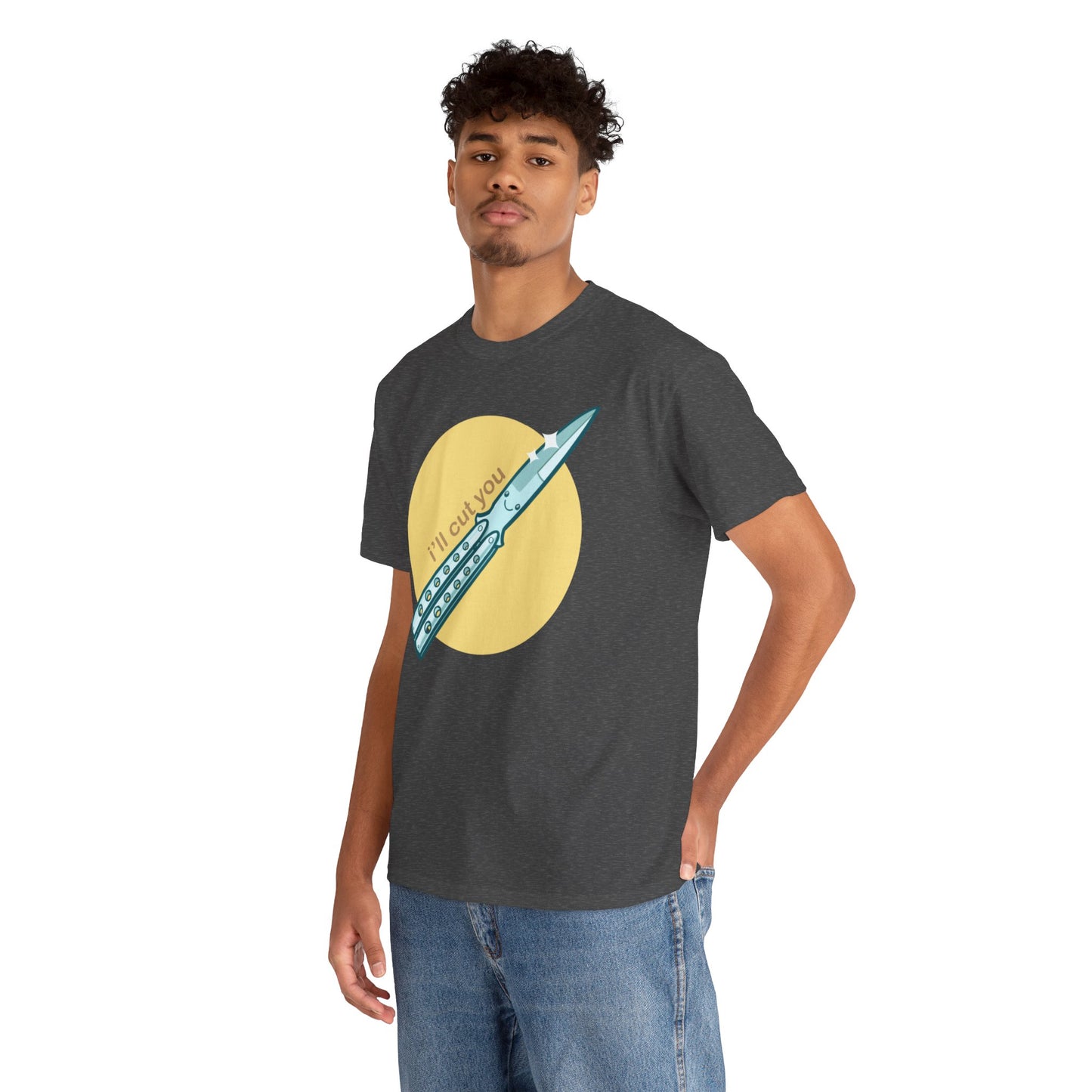 I'll Cut You Unisex Heavy Cotton Tee