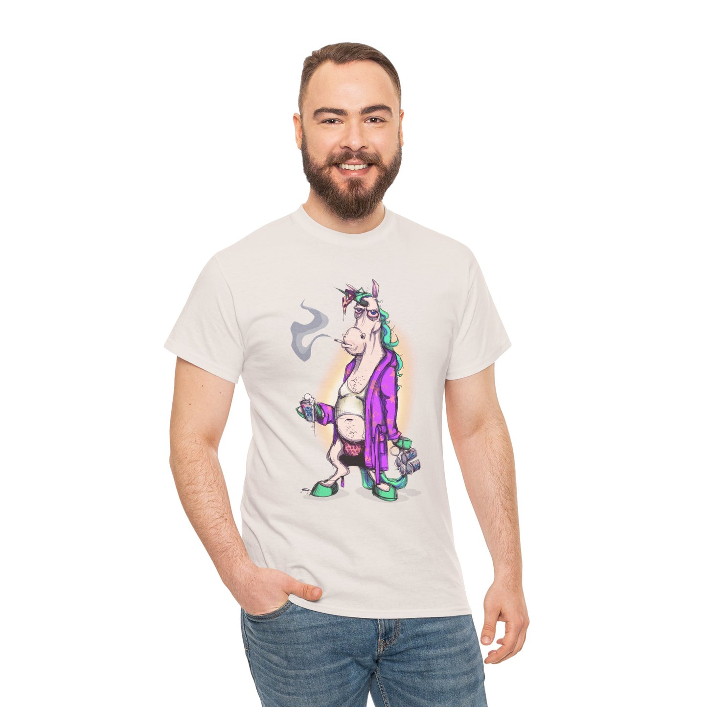 Dontgiveafuckacorn Unisex Heavy Cotton Tee