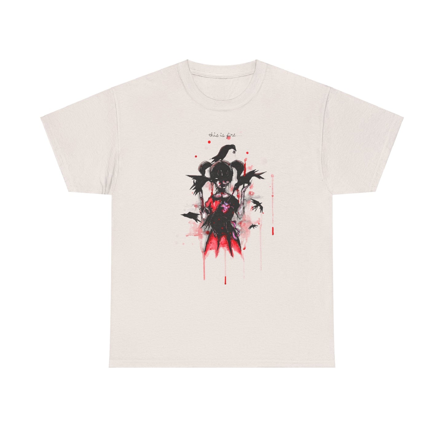 This Is Fine Unisex Heavy Cotton Tee