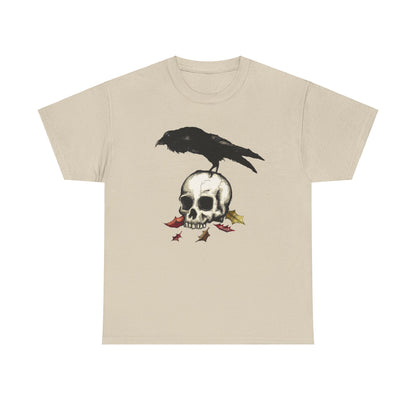 Crow Skull Unisex Heavy Cotton Tee