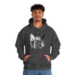 Two Wolves Unisex Heavy Blend Hooded Sweatshirt