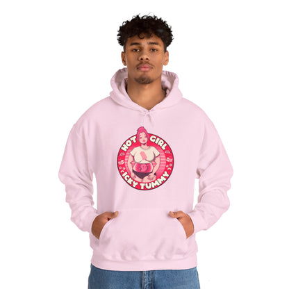 Hot Girl Icky Tummy Unisex Heavy Blend Hooded Sweatshirt