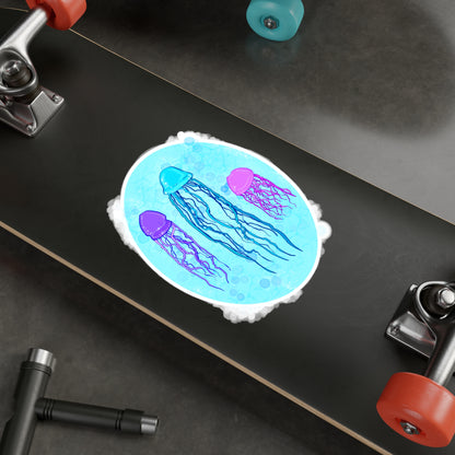 Jellyfish Varieties Kiss-Cut Vinyl Decal