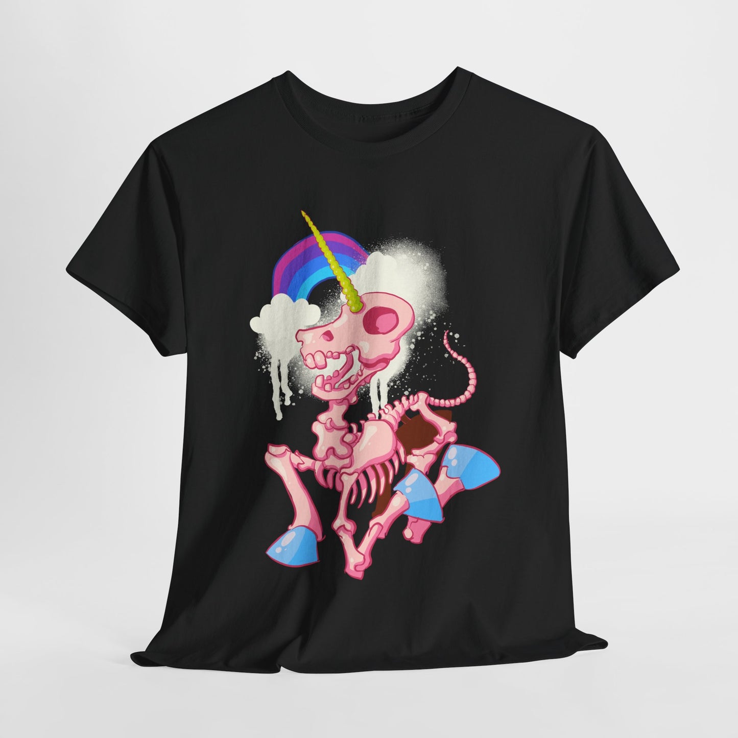 Unicorn Skeleton 2 Unisex Heavy Cotton Tee