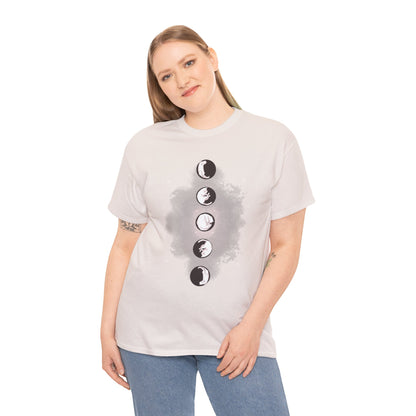 Cat Phases Unisex Heavy Cotton Tee