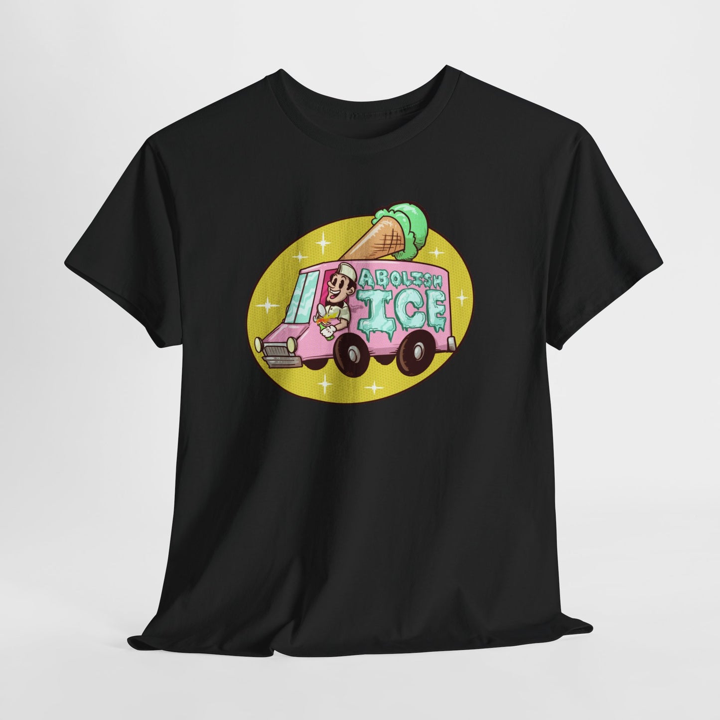 Ice Cream Truck Unisex Heavy Cotton Tee