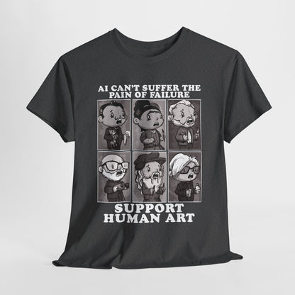 Support Human Art Unisex Heavy Cotton Tee