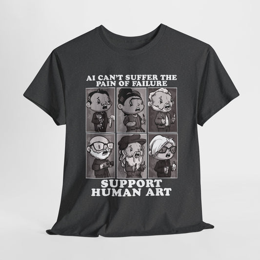 Support Human Art Unisex Heavy Cotton Tee