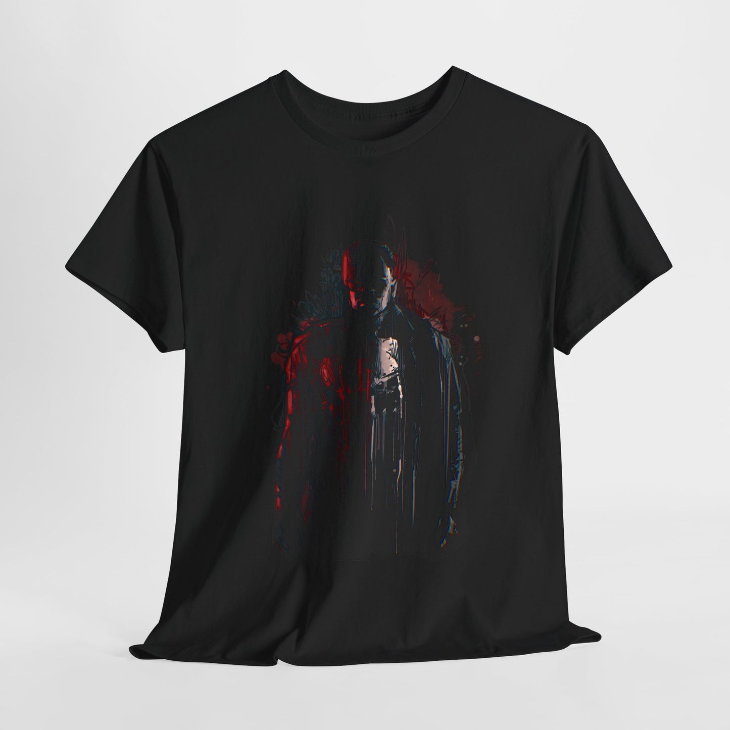 Red & Black Unisex Heavy Cotton Tee