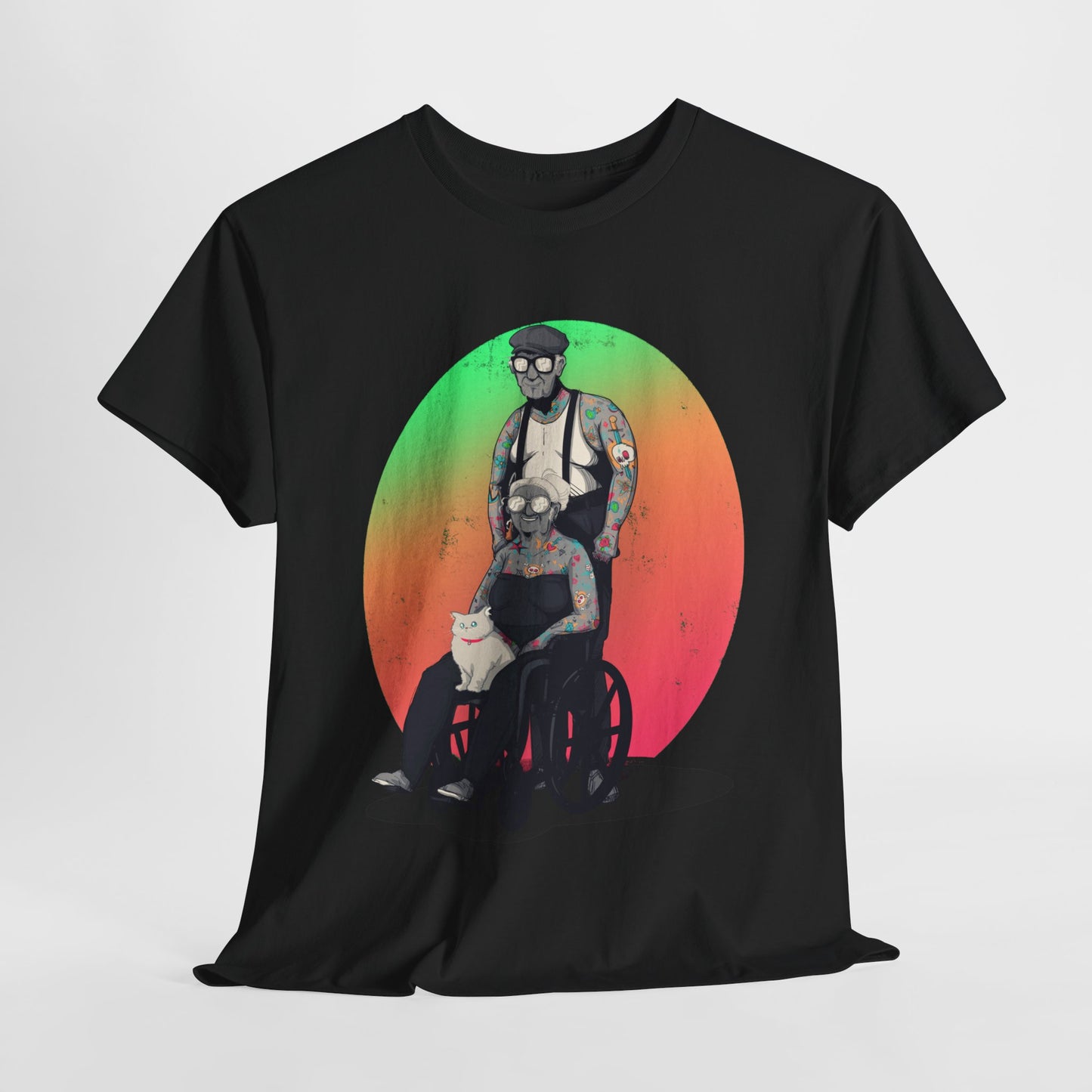 Inked and Elderly Unisex Heavy Cotton Tee