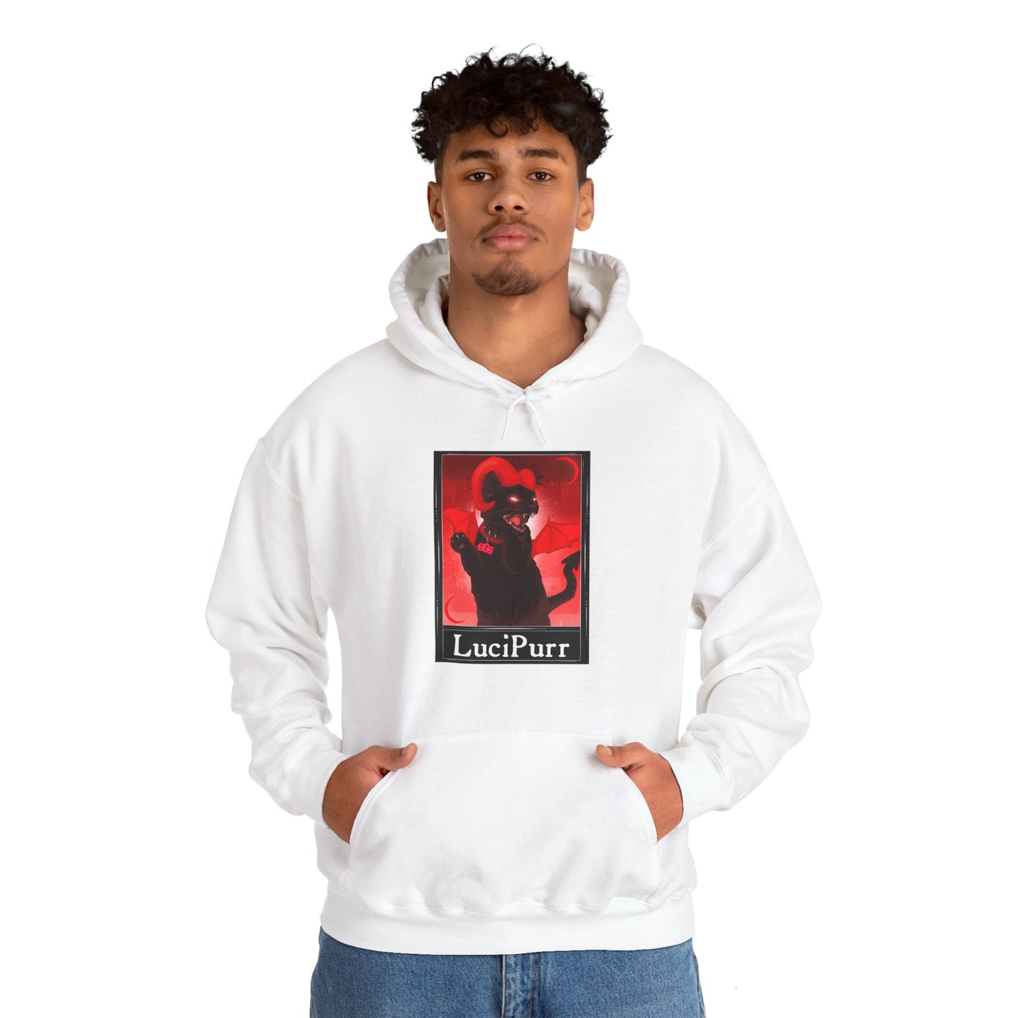 LuciPurr Tarot Unisex Heavy Blend Hooded Sweatshirt