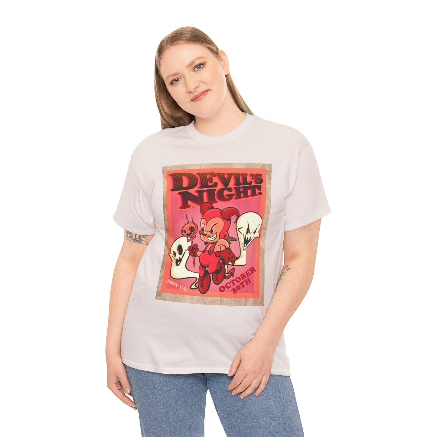 Devil's Night Unisex Heavy Cotton Tee
