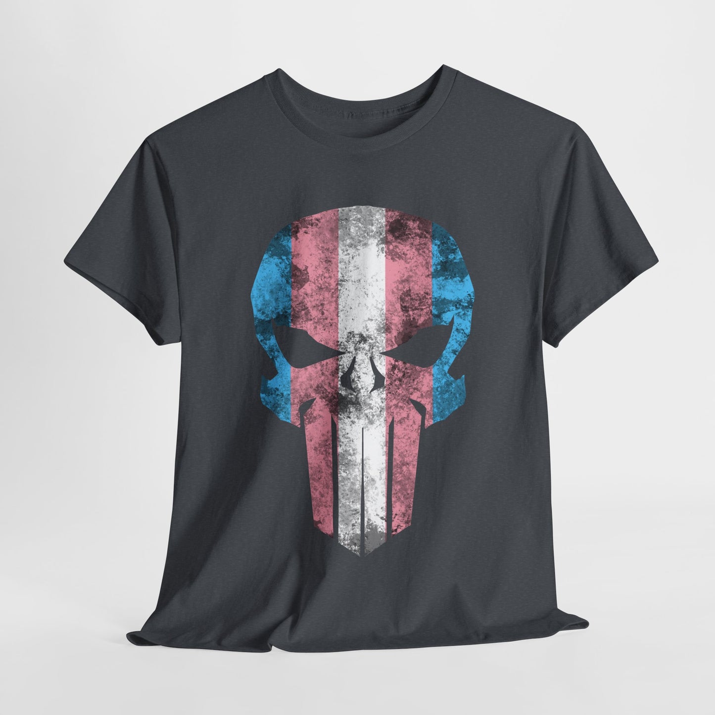 Trans Ally Skull Unisex Heavy Cotton Tee