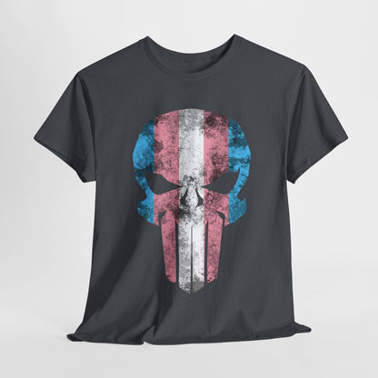 Trans Ally Skull Unisex Heavy Cotton Tee