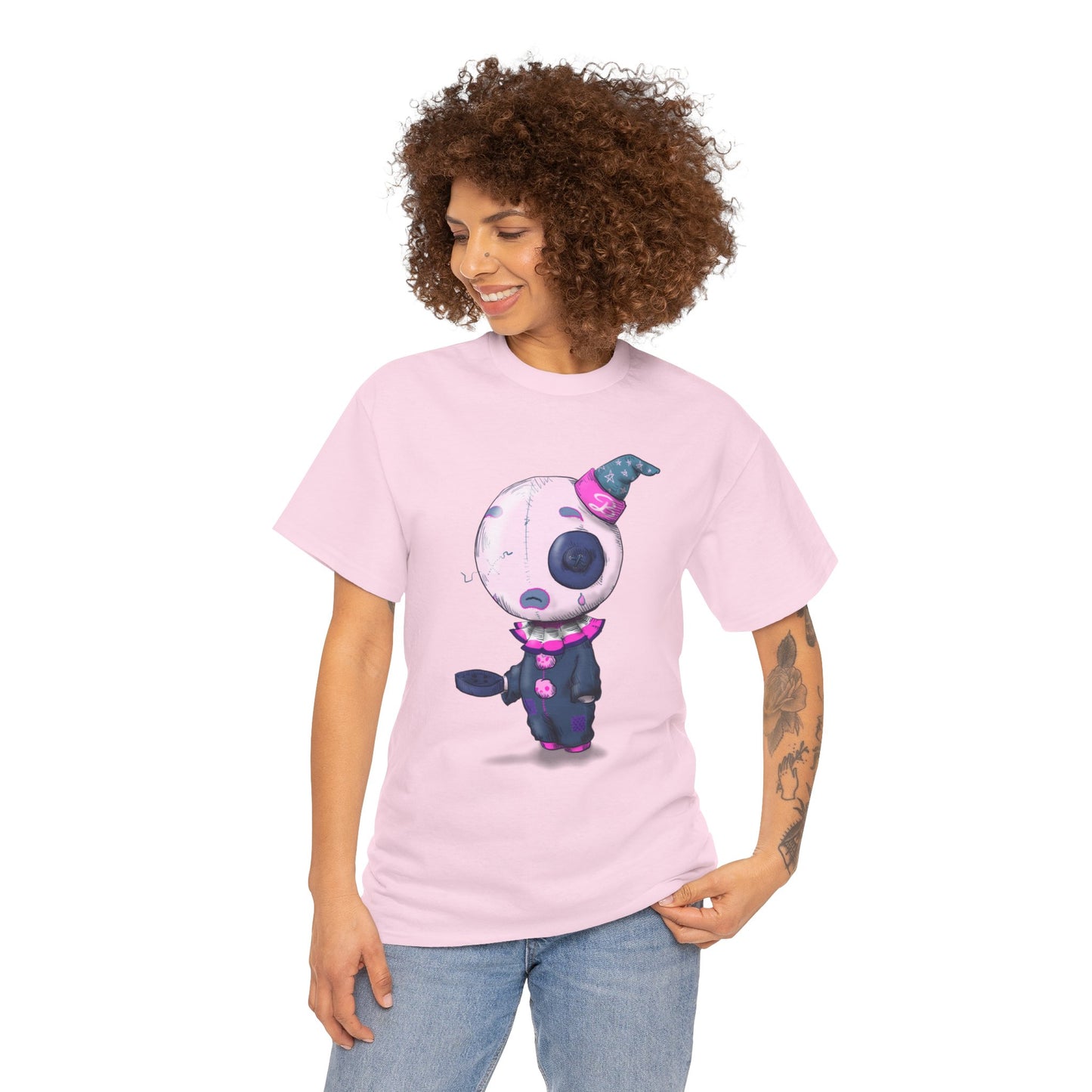 Buttons The Clown Unisex Heavy Cotton Tee