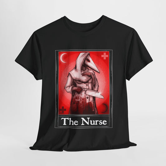 The Nurse Tarot  (Front & Back Print) Unisex Heavy Cotton Tee