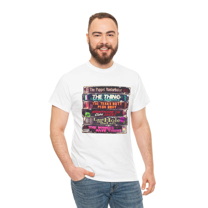 Adult Horror VHS Unisex Heavy Cotton Tee