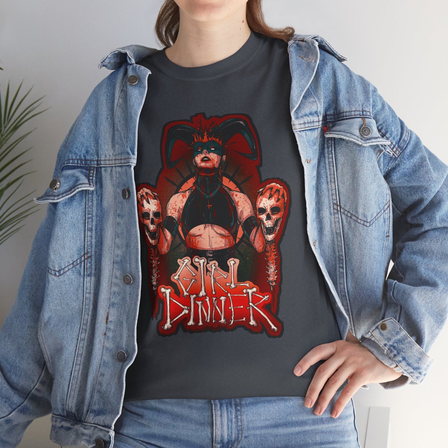 Girl Dinner Unisex Heavy Cotton Tee