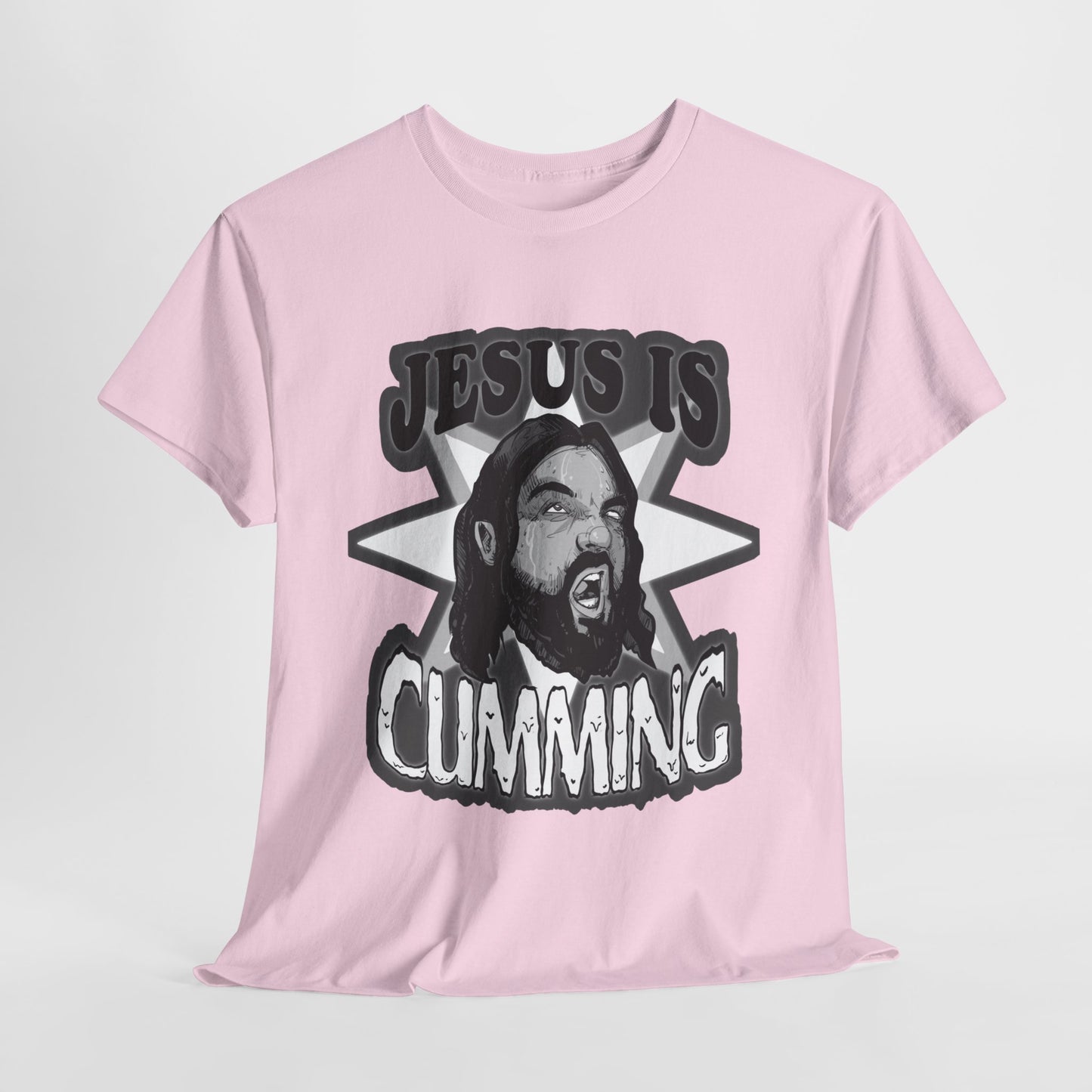 Jesus Is Cumming Unisex Heavy Cotton Tee