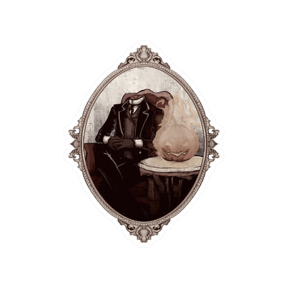 Victorian Headless Horseman Kiss-Cut Vinyl Decal