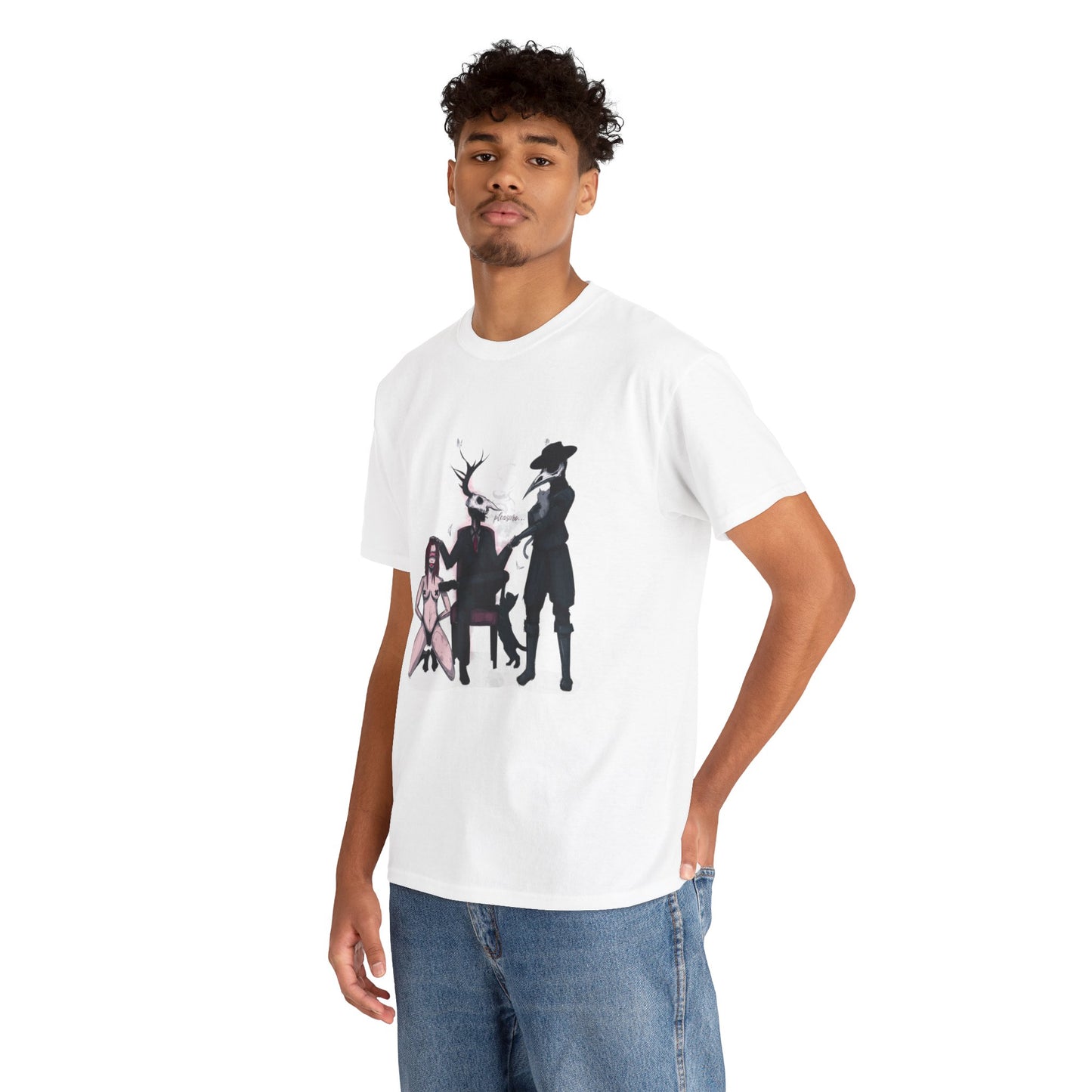 Deer Daddy / Nocturnal Unisex Heavy Cotton Tee