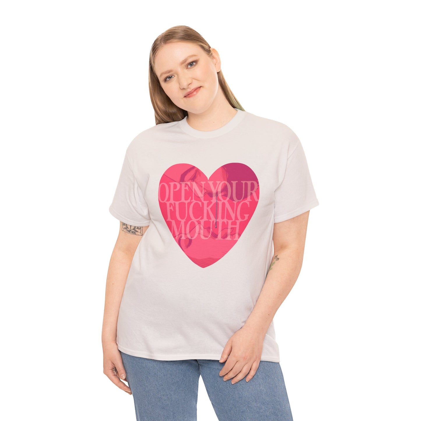 Open Your Mouth Unisex Heavy Cotton Tee