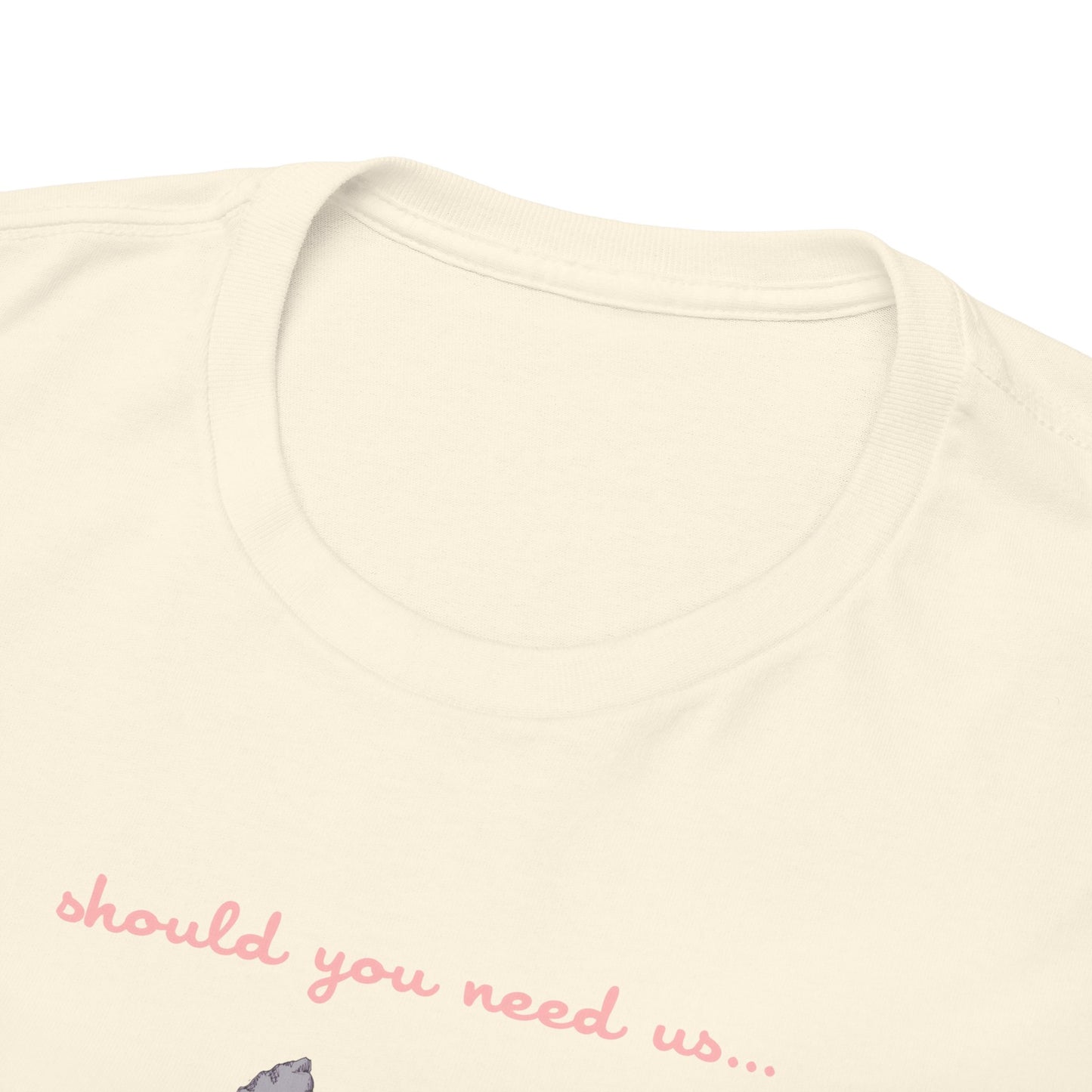 Should You Need Us Extended Unisex Heavy Cotton Tee