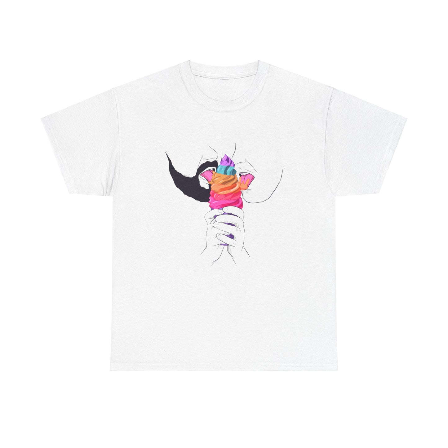 Gay Ice Cream Unisex Heavy Cotton Tee